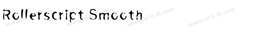 Rollerscript Smooth字体转换